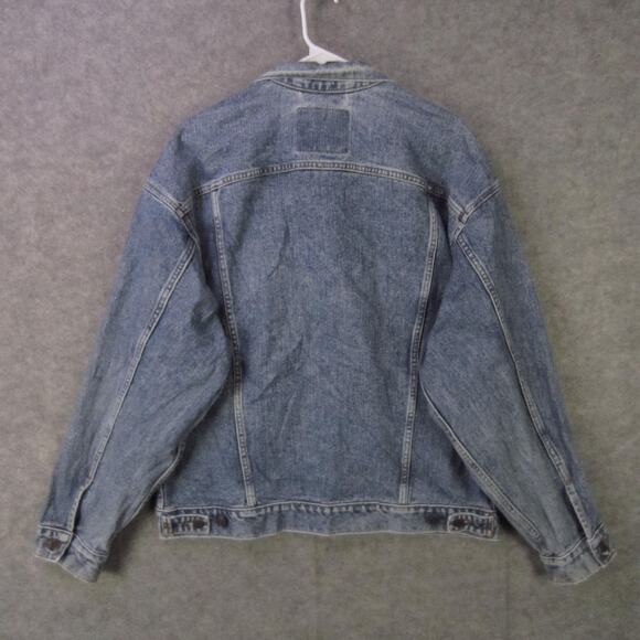Vintage Levi's Denim Jacket Mens Large Blue Trucker Type III 90s 70507-4890 - Picture 6 of 7